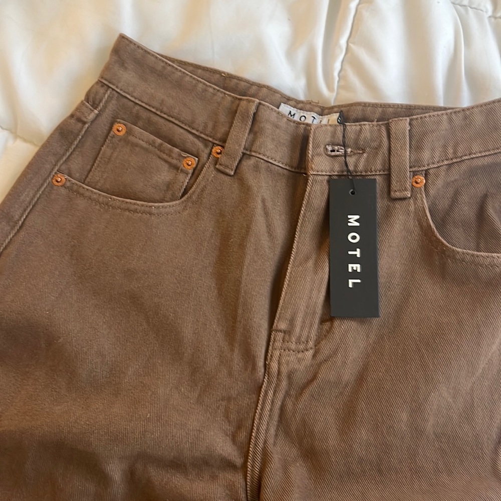 motel brown jeans